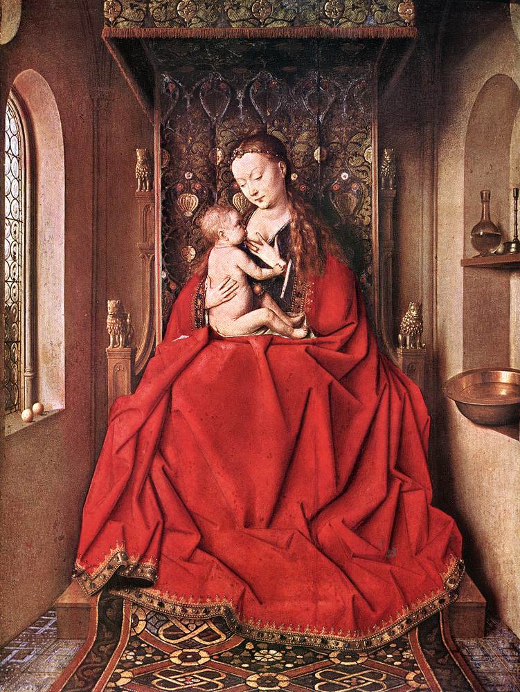 Suckling Madonna Enthroned ss